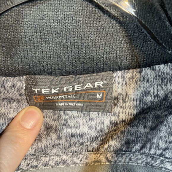 Tek Gear Warmtek Hooded Jacket Womens Medium Gray Winter Design‎ Full Zip - Picture 3 of 9